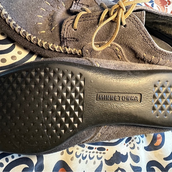 Vintage blue Minnetonka moccasin booties - Women’s 6 - Picture 3 of 5